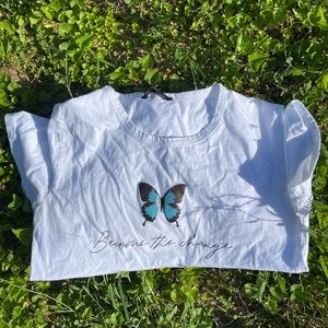 ❀ quote crew neck shirt 👕